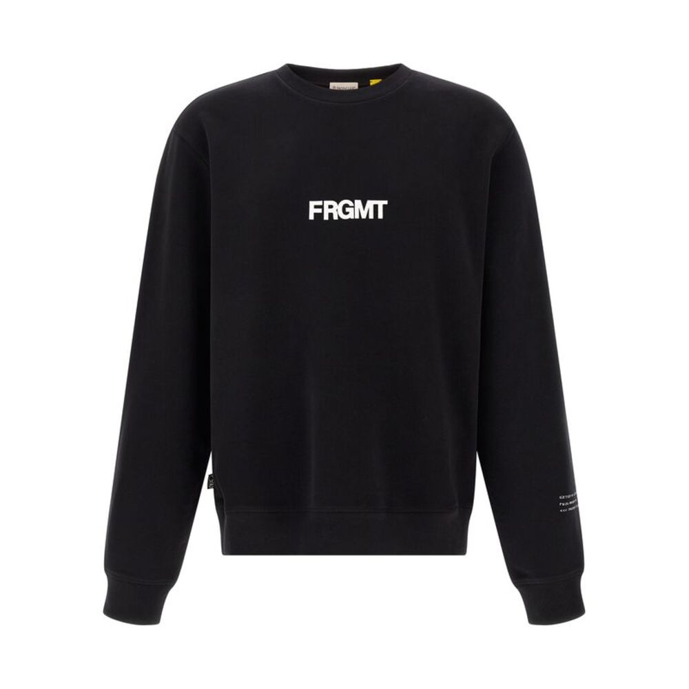 MONCLER GENIUS Black Cotton Men's Sweatshirt